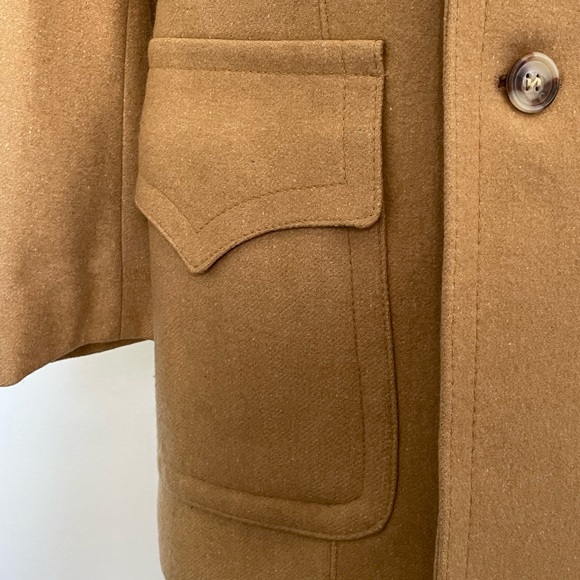 Vintage mens Austrian Camel Hair Teller Coat - Picture 4 of 7